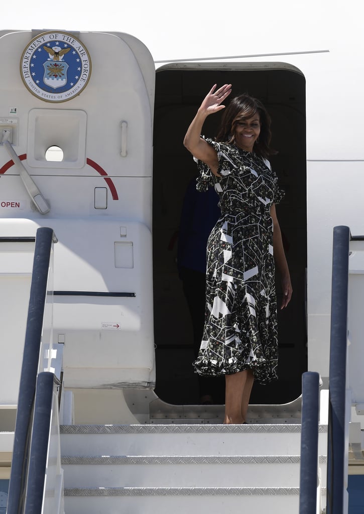 Michelle Obama's Floral Dress in Spain July 2016