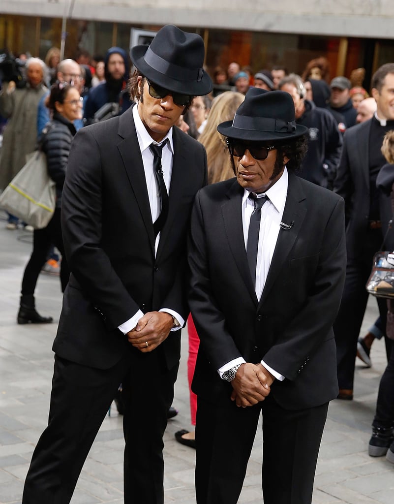 Today show hosts, Lester Holt and Al Roker, dressed as the Blues Brothers in NYC in 2014.
Today show hosts, Lester Holt and Al Roker, dressed as the Blues Brothers in NYC in 2014.