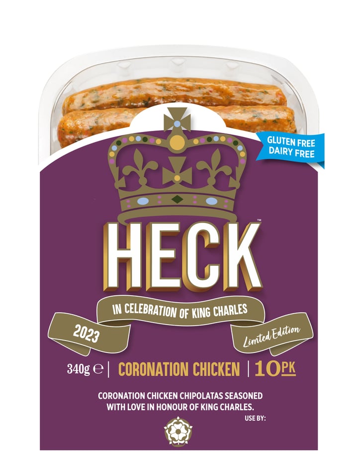Heck Coronation Chicken Sausages King's Coronation Food Launches