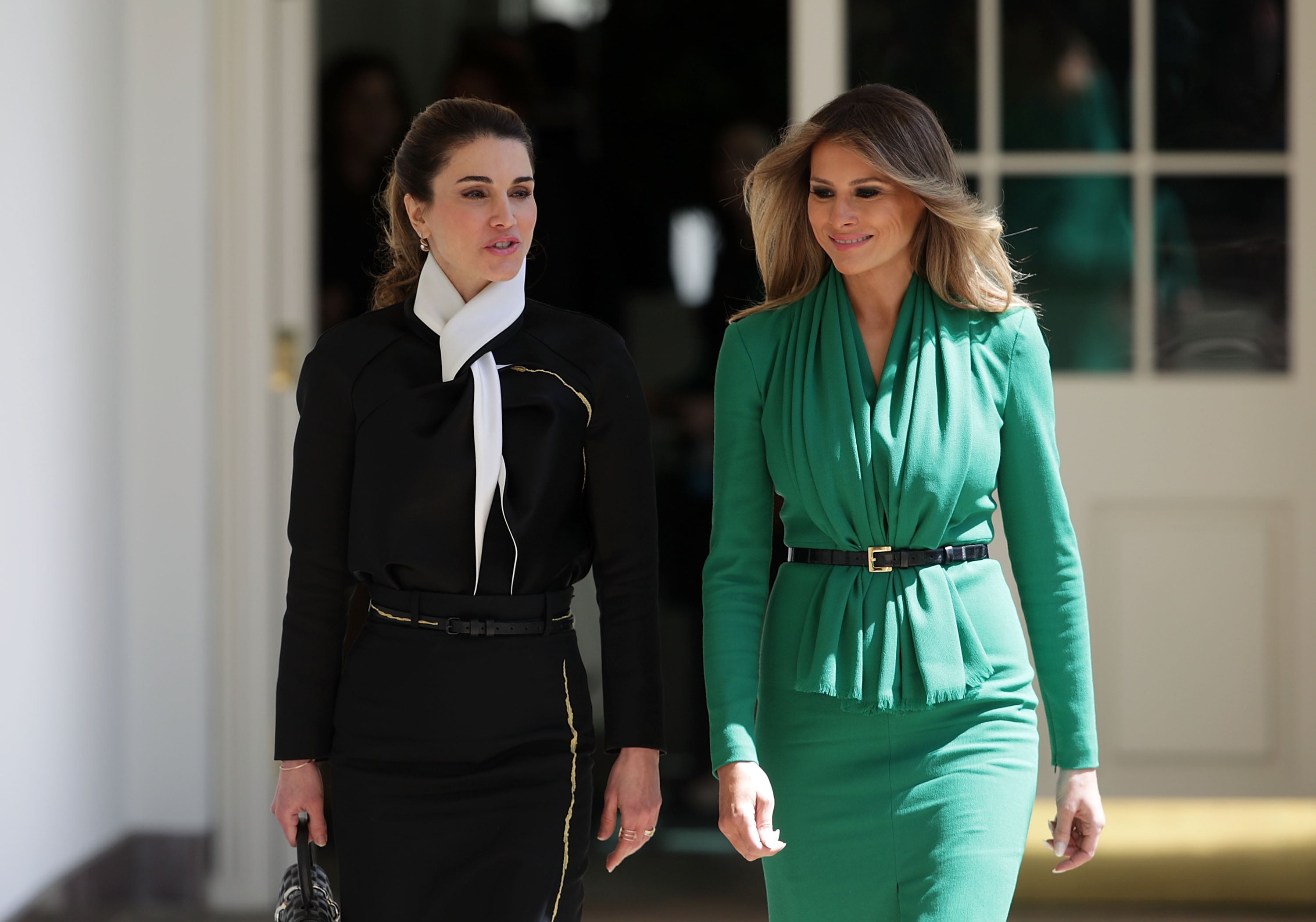 Melania trump sales short green dress
