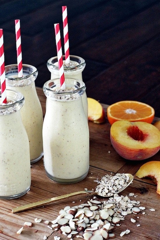 Peach Banana Oat Smoothie