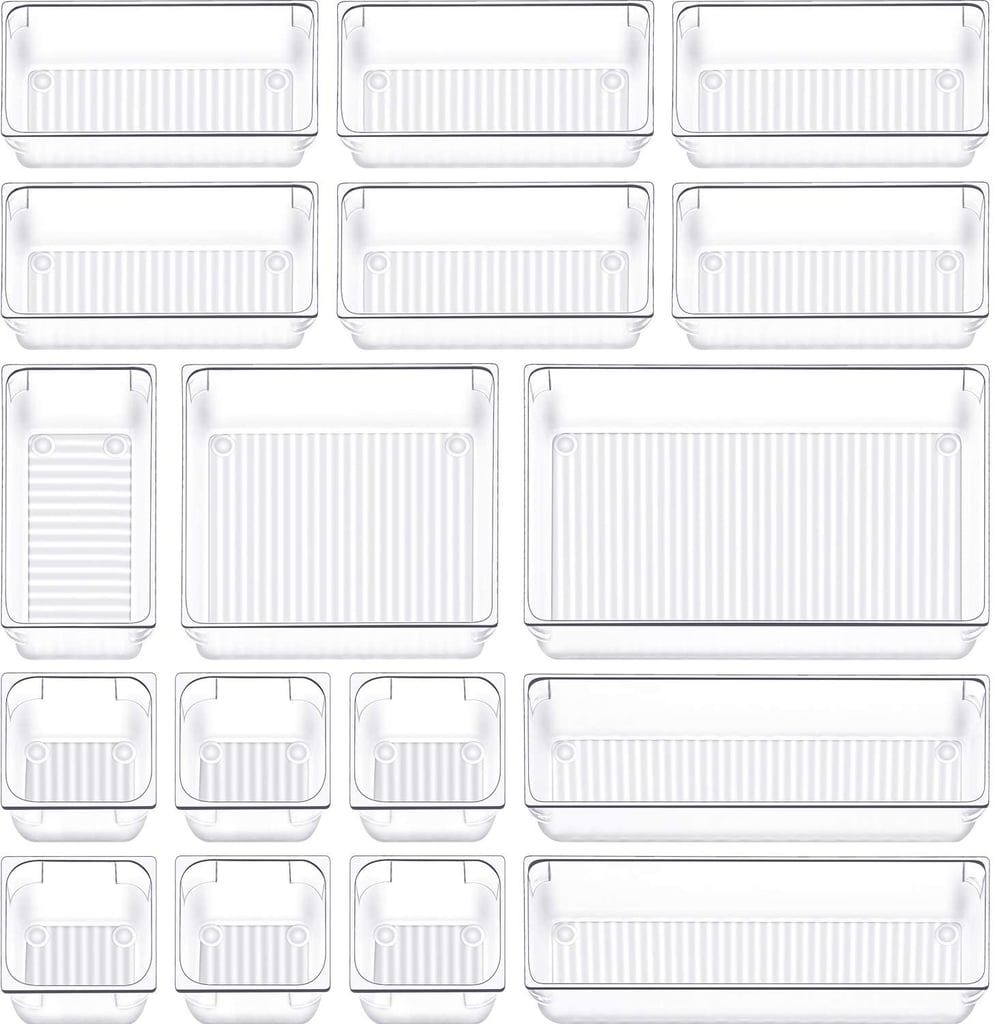 17 PCS Plastic Drawer Organizer