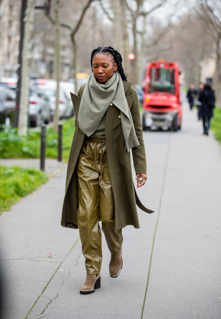 leather joggers outfits