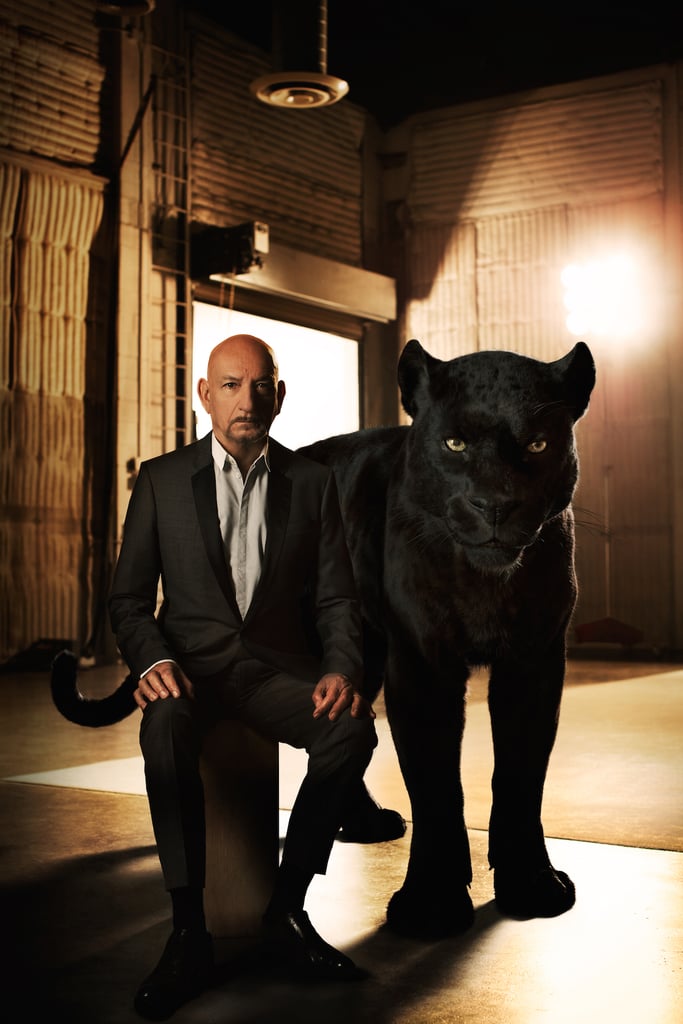 Sir Ben Kingsley with Bagheera