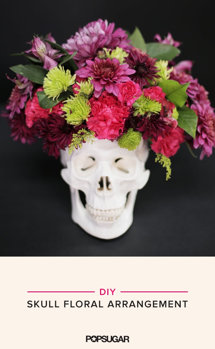 DIY Skull Floral Arrangement
