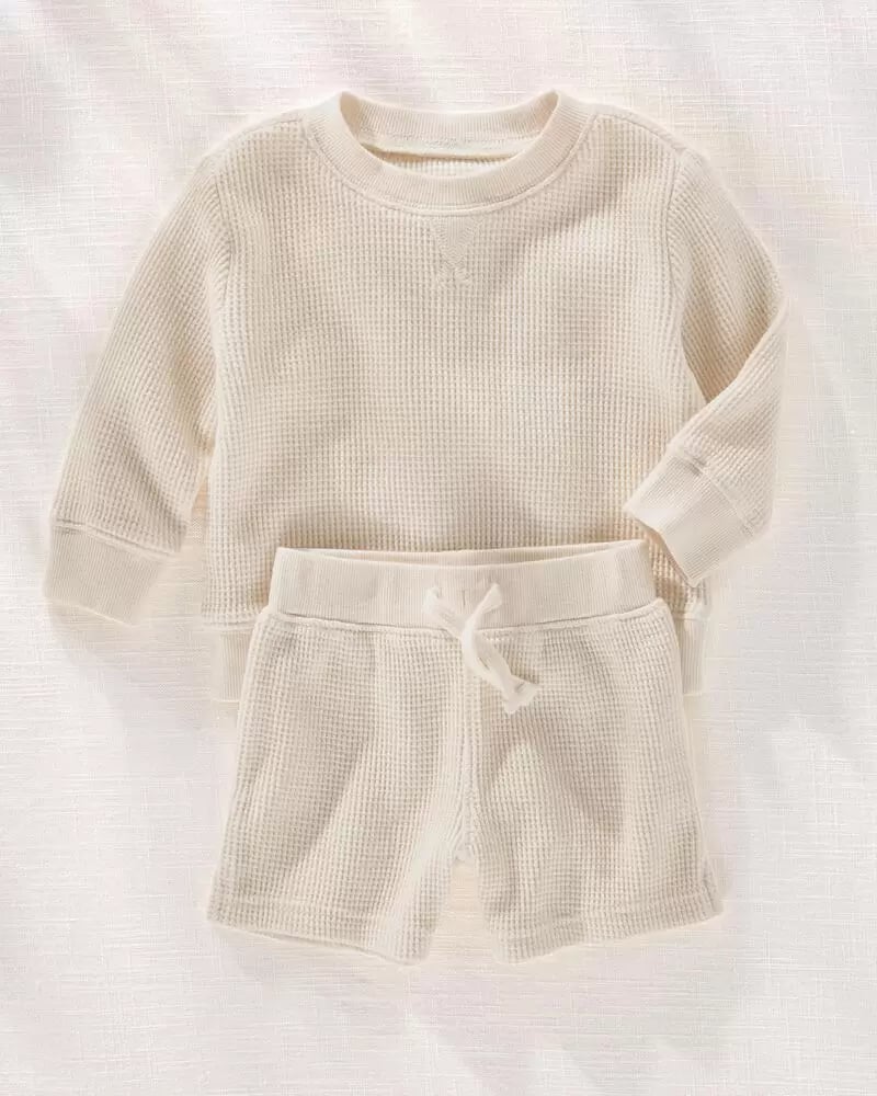 2-Piece Waffle Outfit Set