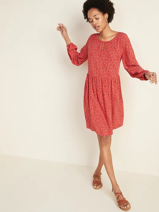 Old Navy Soft-Woven Keyhole Swing Dress