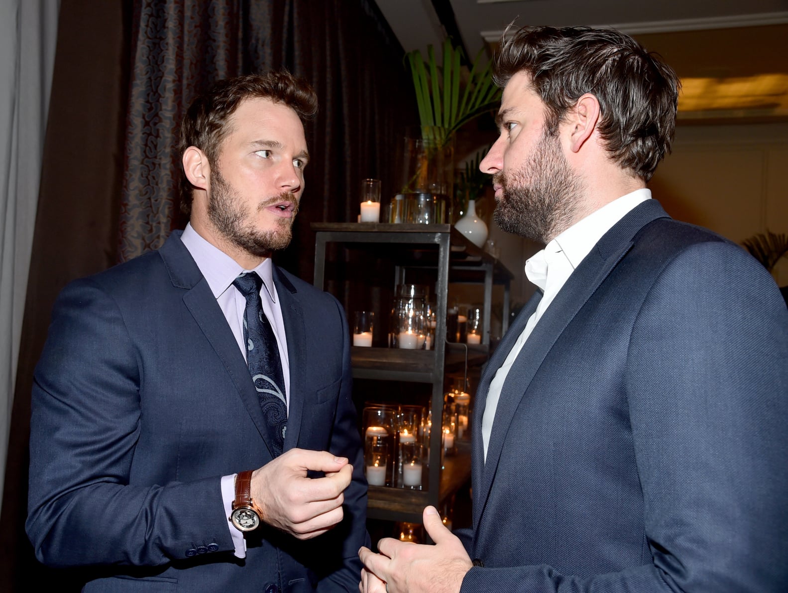 Are John Krasinski and Chris Pratt Friends? | POPSUGAR Celebrity