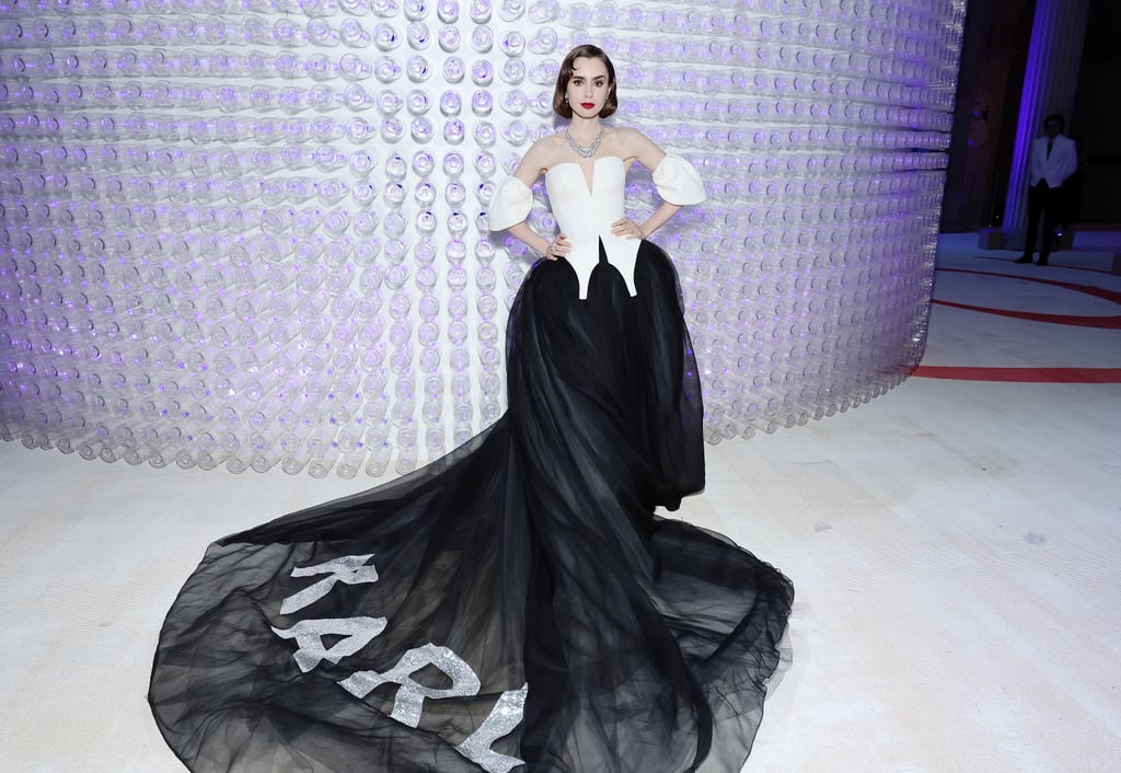 Lily Collins in Vera Wang at the 2023 Met Gala