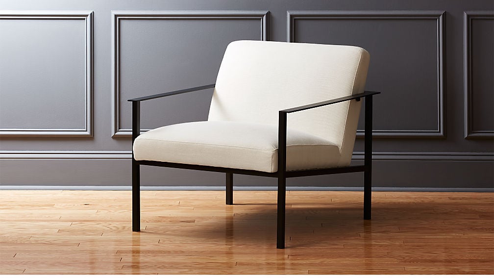 Get the Look: Cue White Chair With Black Legs