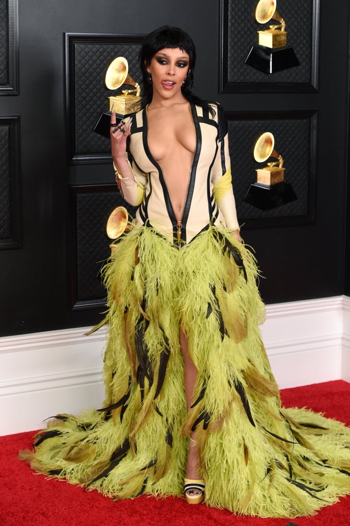 Doja Cat Wore a Mullet Haircut at the 2021 Grammys