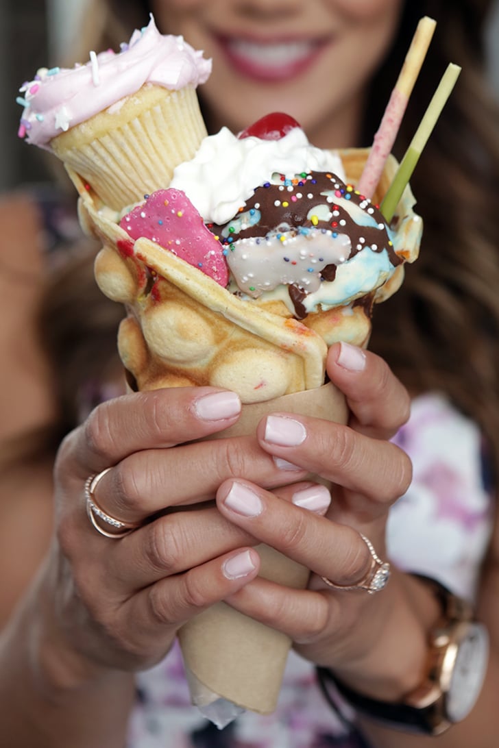 Birthday Bubble Waffle Ice Cream Cone Homemade Ice Cream Cone And Bowl Recipes Popsugar 4771