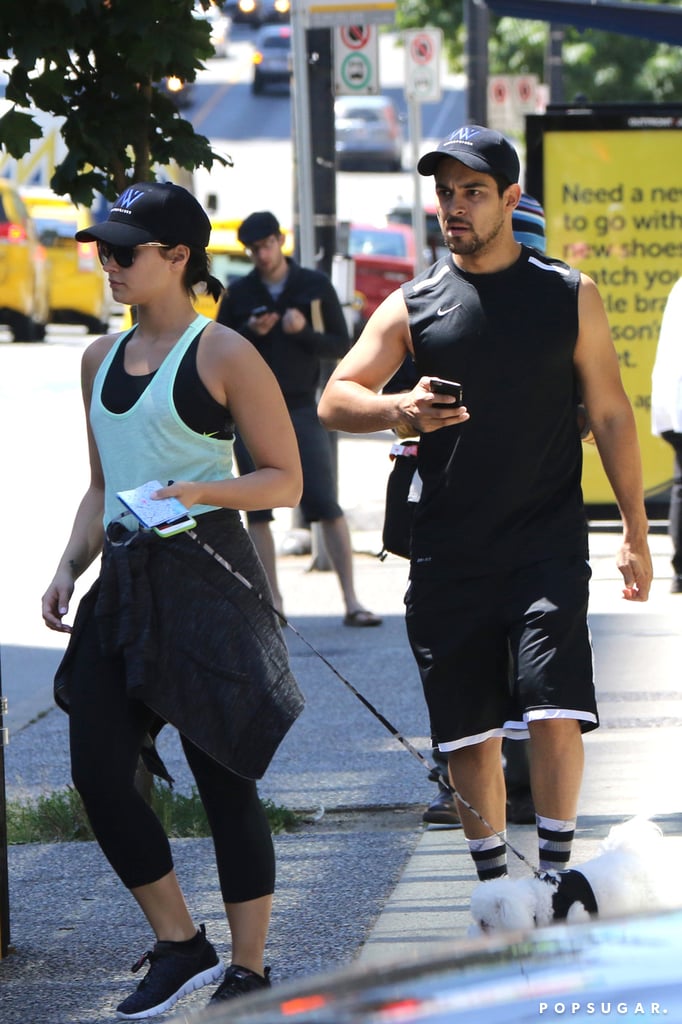 Demi Lovato and Wilmer Valderrama Walk Dog in Vancouver