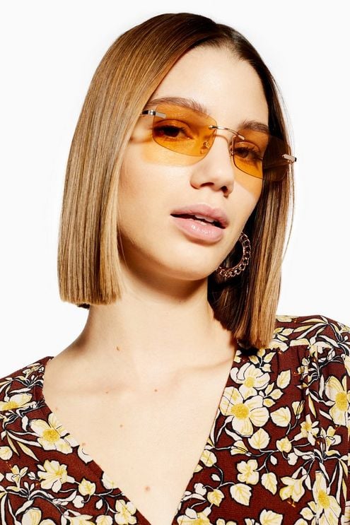 Topshop Bella Rimless Sunglasses