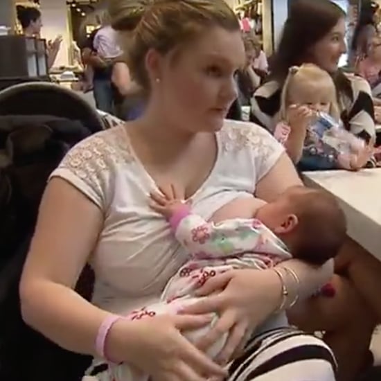 Breastfeeding Moms Hold "Boobs For Babies" Protest in Mall