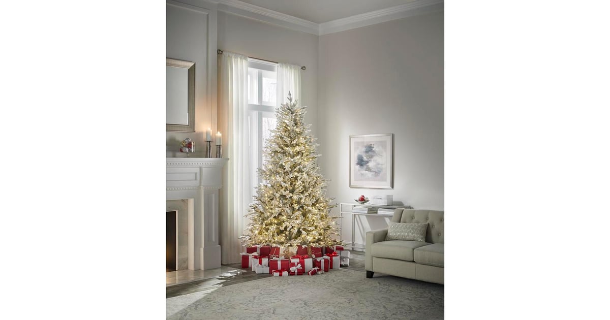 Home Decorators Collection 7.5 ft Kenwood Frasier Fir Flocked LED