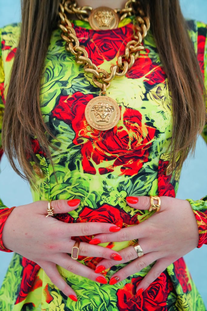 Joey King's Floral Versace Dress at MTV VMAs 2020