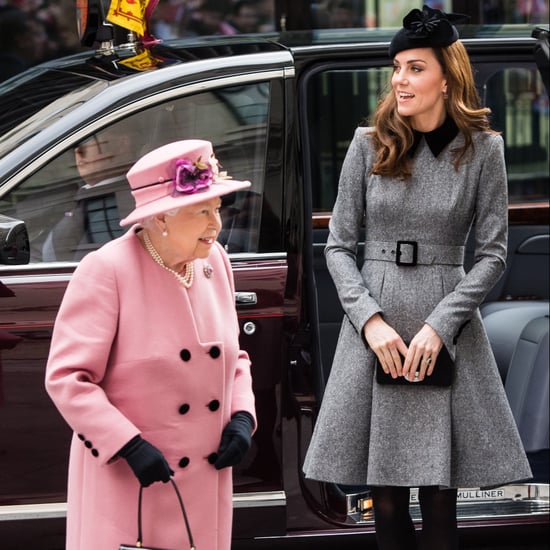 Kate Middleton Grey Coat Dress March 2019