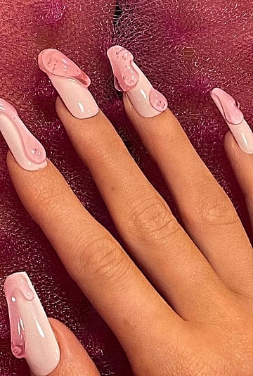 Kylie Jenner Wears Kylie Cosmetics-Inspired Nail Art