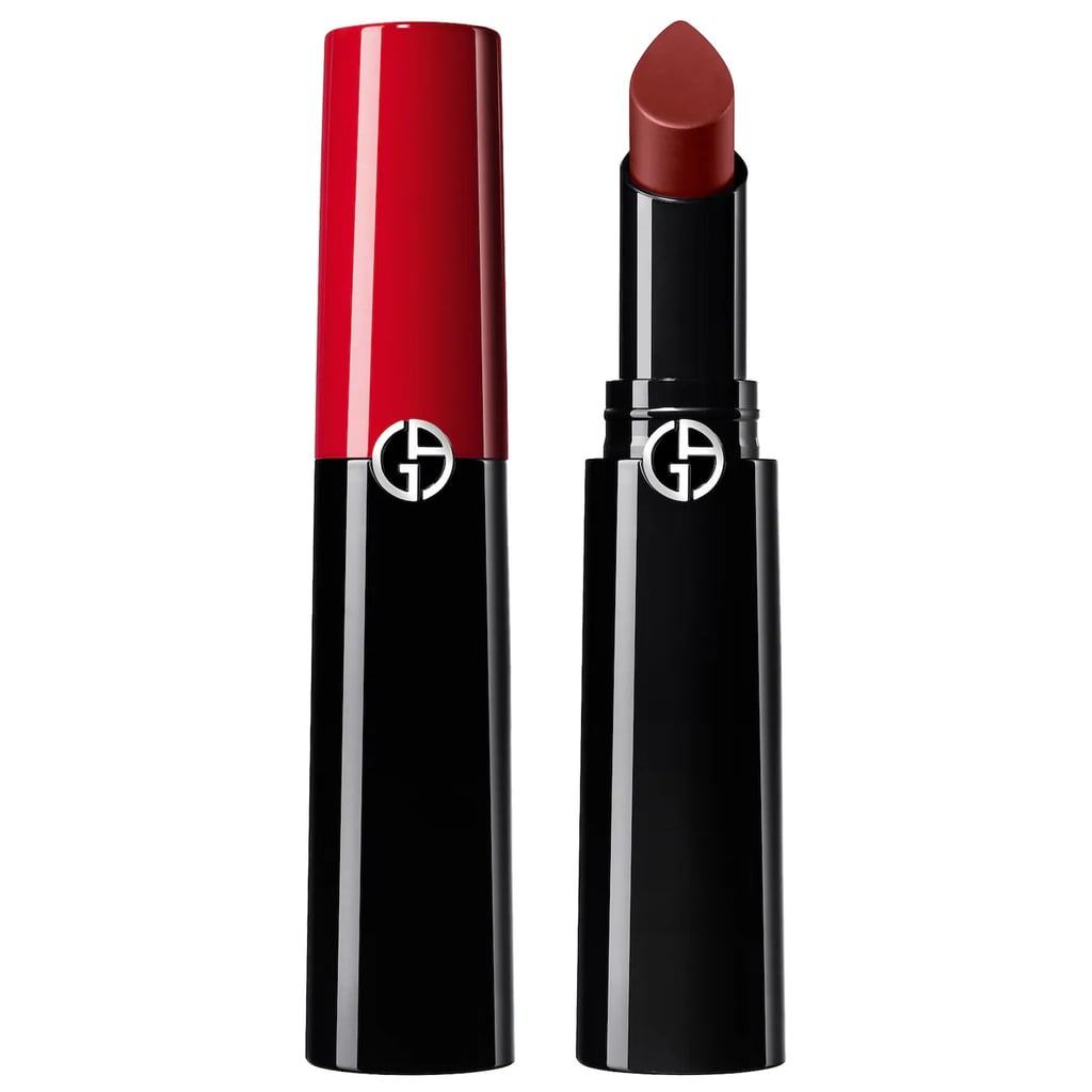 Armani Beauty Lip Power Long Lasting Lipstick in 202 Grazia ($45)
Looking for a luxe rosy brown shade that simply demands attention? This hydrating lipstick has all of those benefits plus a gorgeous satin finish that feels ultra comfortable on the skin.