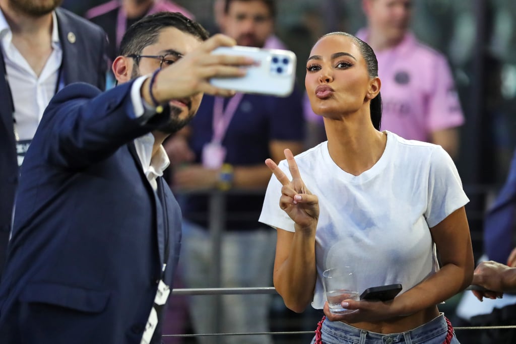 Celebrities At Lionel Messi Inter Miami Debut Kim Kardashian 