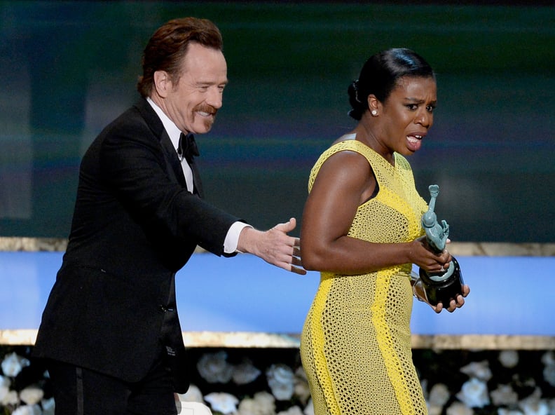 Then she was like, "Why is Bryan Cranston trying to steal my award?"