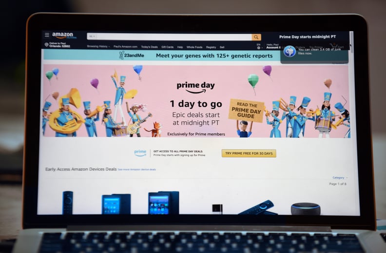 The Amazon website is seen on a computer screen on July 14, 2019 in Orlando, Florida. On July 15 and 16, 2019, Amazon holds its annual Amazon Prime Day, a 48-hour event during which Prime members can shop online for hundreds of thousands of specially disc