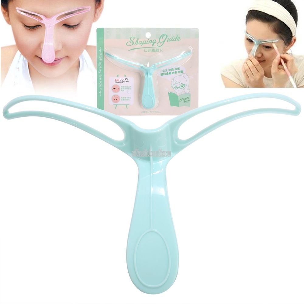 Beauty Pro Plastic Eyebrow Grooming Stencil Template Eyebrow Shaping DIY Tools