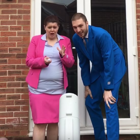 Dad Surprises Wife With Gender Reveal