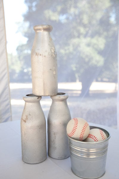 Milk Bottles and Baseballs