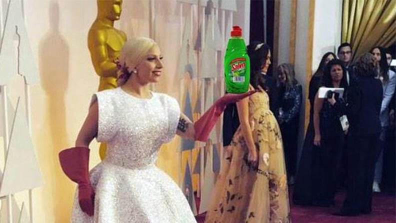 Most Creative Use of Dish Gloves: Lady Gaga