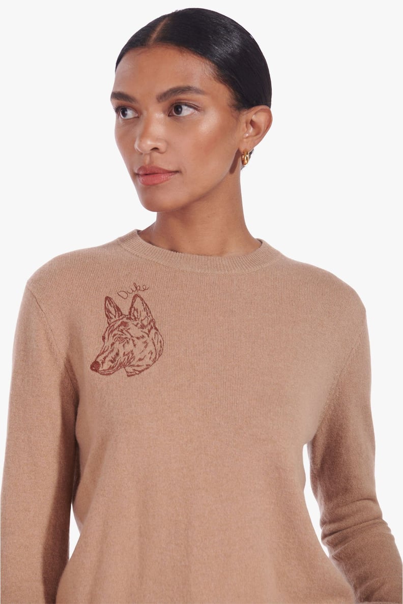 For the Person Who Loves Their Pet: Staud Custom Cashmere Crewneck Sweater