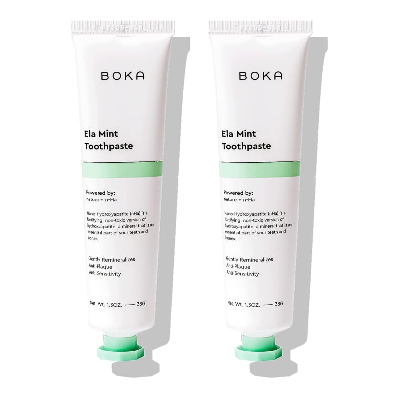 Boka Fluoride Free Travel Size Toothpaste, 2-Pack