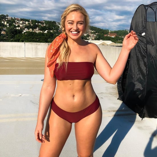 Iskra Lawrence's Burgundy Bikini November 2018