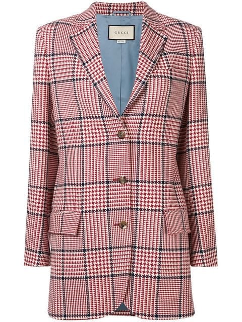 Gucci Houndstooth Check Blazer