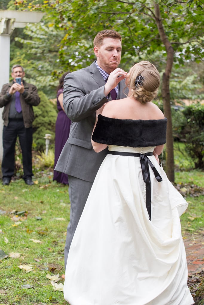 This Backyard Wedding Had Charming Rustic Halloween Decor