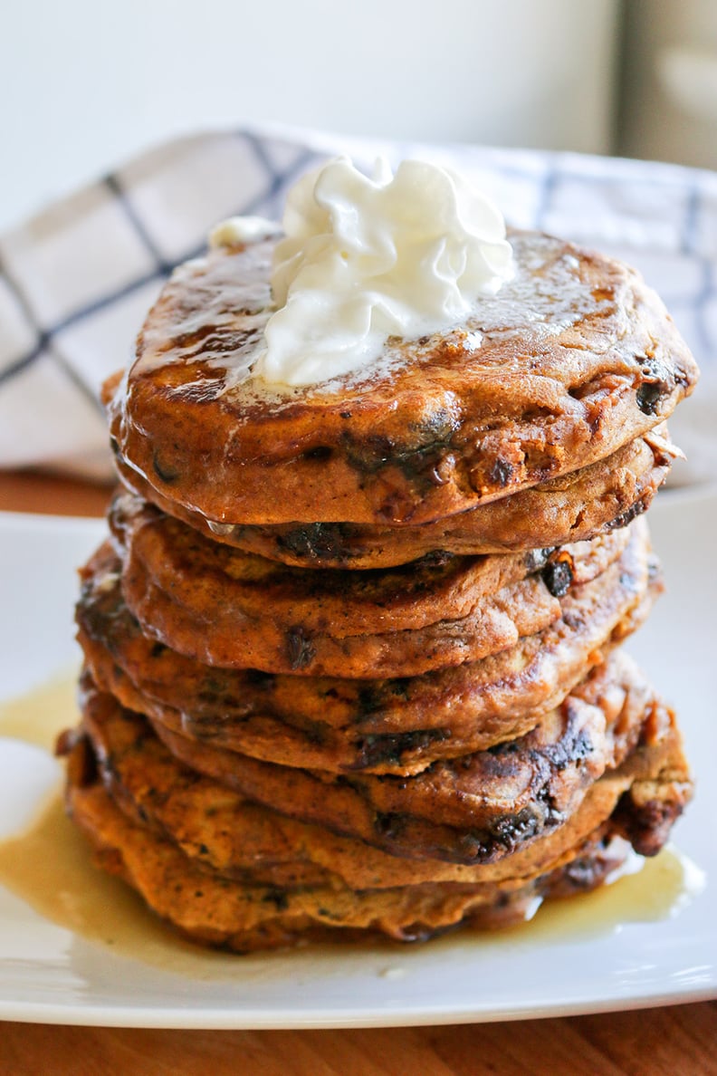 Pumpkin Chocolate Chip Pancakes