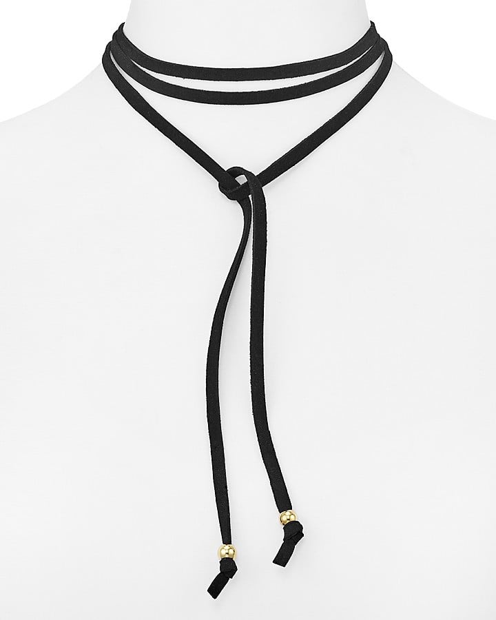 Jules Smith Designs Suede Wrap Choker Necklace, 58" ($40)