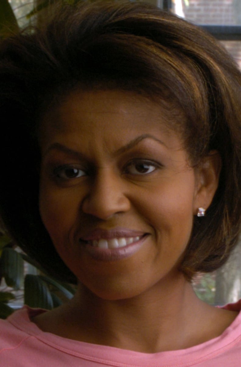 Michelle Obama's Monochromatic Pink Makeup