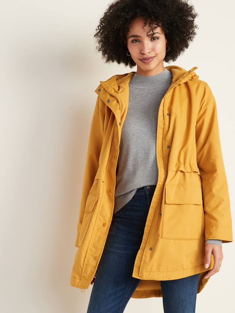 Old Navy Water-Resistant Hooded Rain Jacket