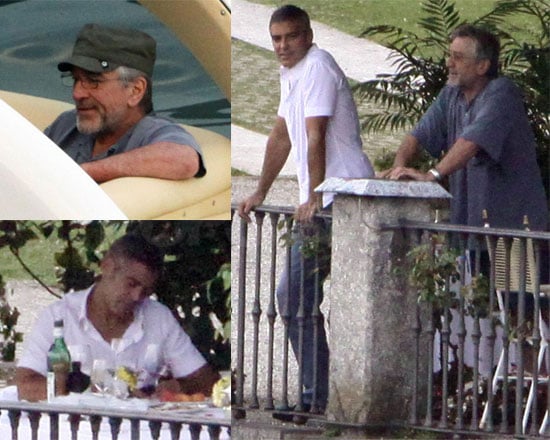 Photos of George Clooney and Robert De Niro in Lake Como | POPSUGAR ...