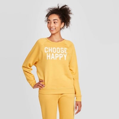 Target choose happy sweatshirt clearance