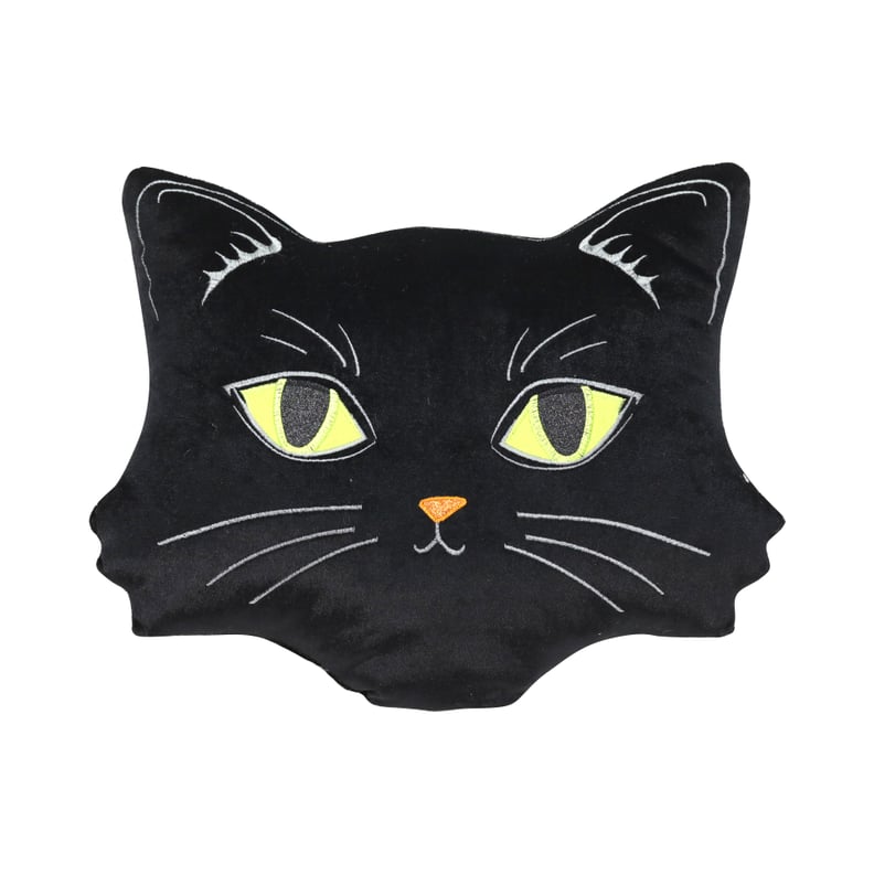 麦克斯万圣节装饰:猫的脸由亚什兰口音枕头