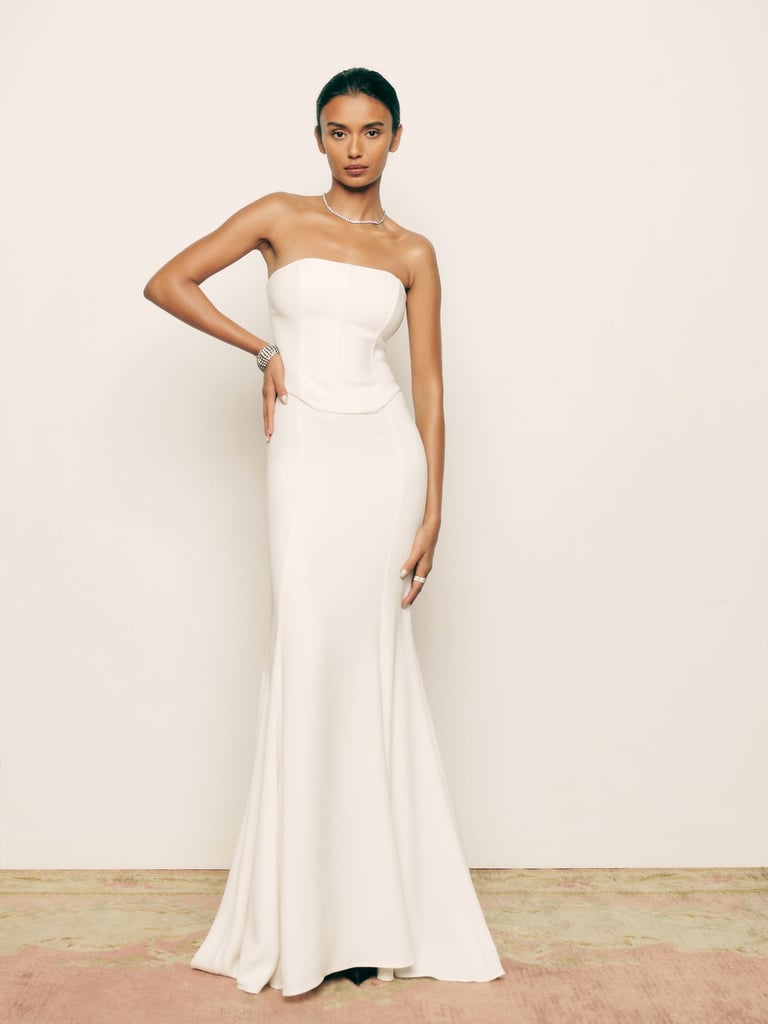 Best 2-Piece Wedding Dress: Reformation Haisley Two Piece