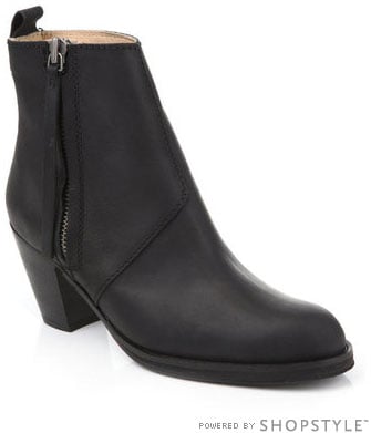 black shooties low heel