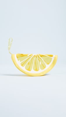 Sunnylife Transparent Lemon Beach Clutch