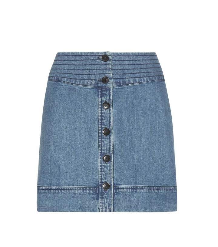 Vanessa Bruno AthÉ Denim skirt ($322)
