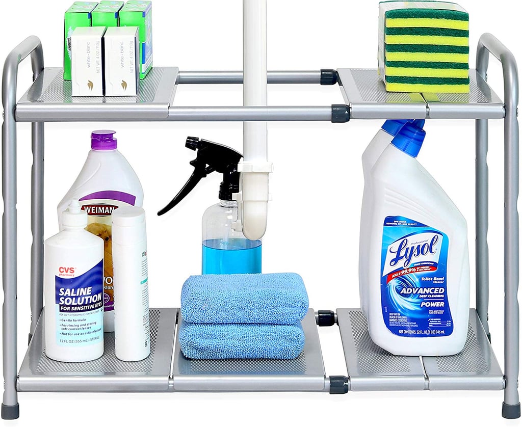 SimpleHouseware Under Sink Expandable Shelf Organizer Rack