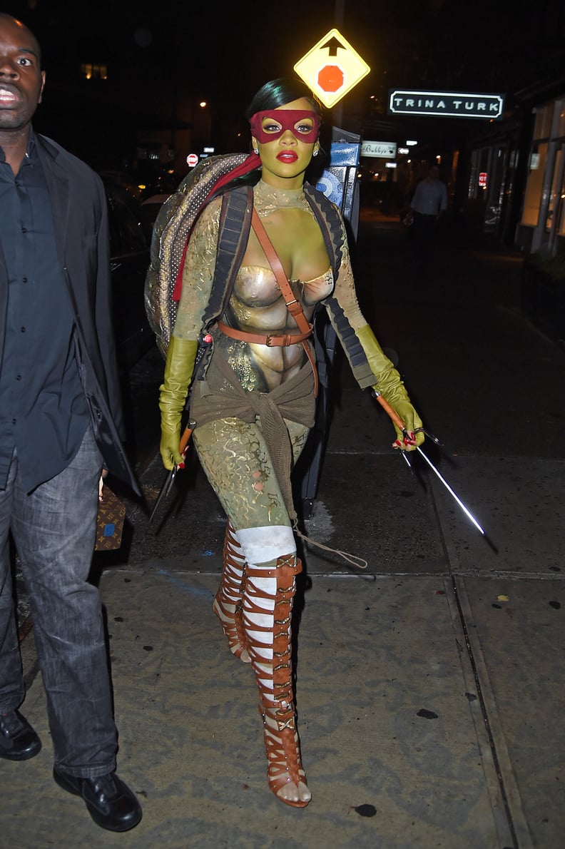 Rihanna as a Teenage Mutant Ninja Turtle