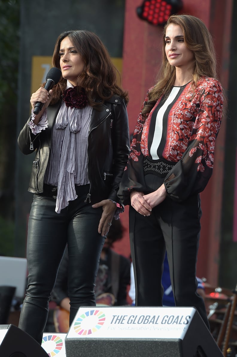 Salma and Queen Rania of Jordan